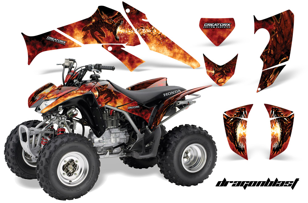 Honda TRX250 05-09 Graphics Kit Dragonblast